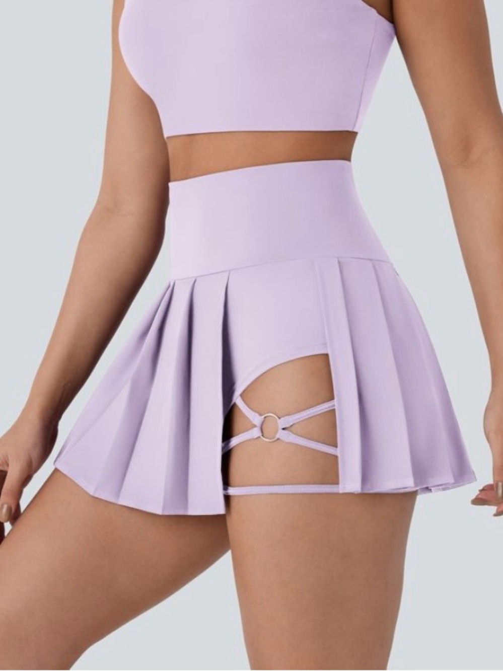 LARGE.  BREEZEFUL ULTA STRAP DETAILED 2 IN 1 SKORT